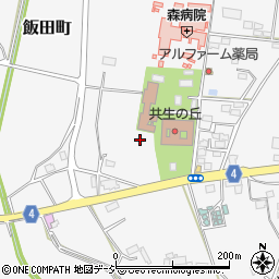 栃木県宇都宮市飯田町周辺の地図