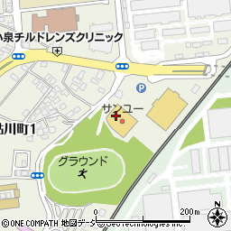 サンユーストアー新鮎川店周辺の地図