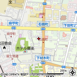 栃木県鹿沼市石橋町周辺の地図