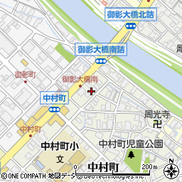 石川県金沢市中村町30-6周辺の地図
