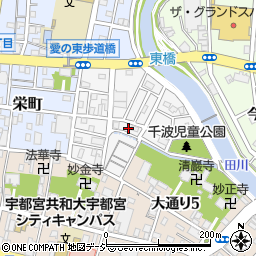 栃木県宇都宮市千波町13周辺の地図