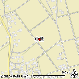 茨城県常陸大宮市小倉周辺の地図
