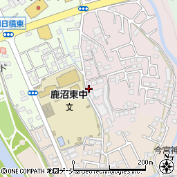 栃木県鹿沼市府所町20周辺の地図