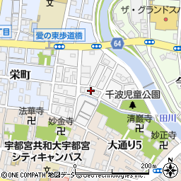 栃木県宇都宮市千波町13-2周辺の地図
