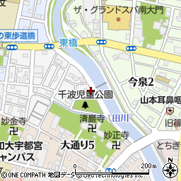 栃木県宇都宮市千波町10周辺の地図