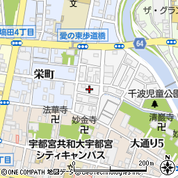 栃木県宇都宮市千波町14周辺の地図