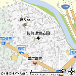 桜町児童公園周辺の地図