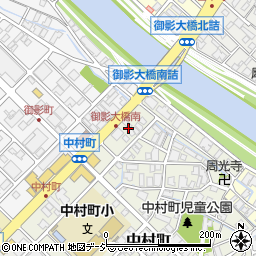 石川県金沢市中村町30周辺の地図