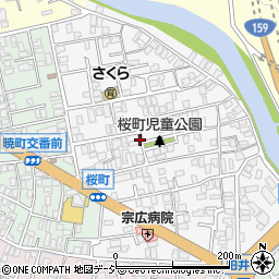 石川県金沢市桜町周辺の地図