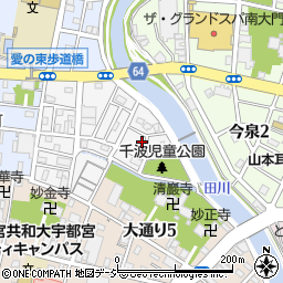 栃木県宇都宮市千波町9-2周辺の地図