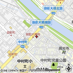 石川県金沢市中村町30-20周辺の地図