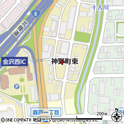 石川県金沢市神野町東50周辺の地図