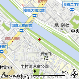 石川県金沢市中村町31周辺の地図