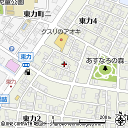 石川県金沢市東力4丁目34-2周辺の地図