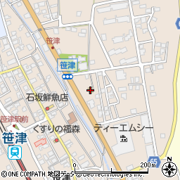 ファミリーマート大沢野笹津店周辺の地図