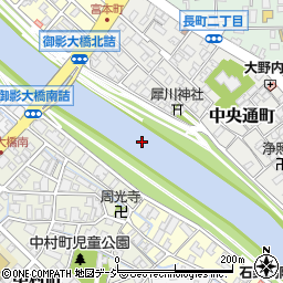 犀川周辺の地図