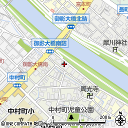 石川県金沢市中村町31-35周辺の地図