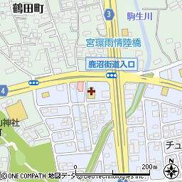 宇都宮ペニーレイン 鶴田店周辺の地図