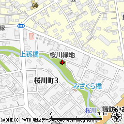 桜川緑地周辺の地図