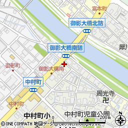 石川県金沢市中村町30-25周辺の地図