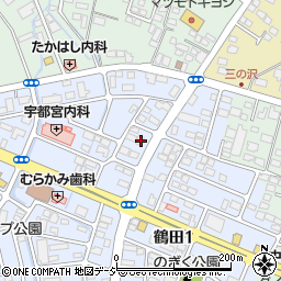 栃木県宇都宮市鶴田2丁目11-6周辺の地図