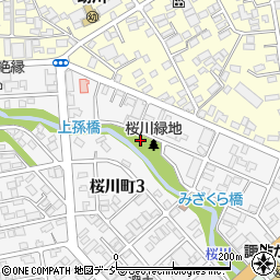日立市桜川緑地トイレ周辺の地図