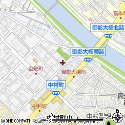 石川県金沢市御影町9-8周辺の地図