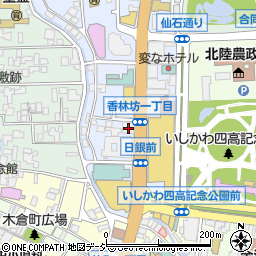 三菱ＵＦＪ銀行金沢支店周辺の地図