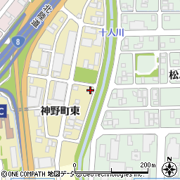 石川県金沢市神野町東25周辺の地図