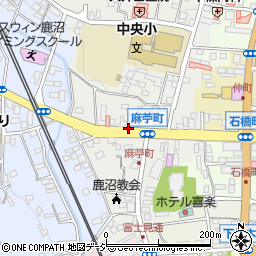 栃木県鹿沼市麻苧町周辺の地図