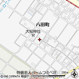 石川県白山市八田町1653周辺の地図