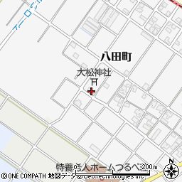石川県白山市八田町1308周辺の地図