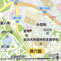 石川県金沢市小将町周辺の地図