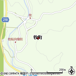 石川県金沢市牧町周辺の地図