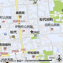 長野県長野市松代町松代鍛冶町周辺の地図