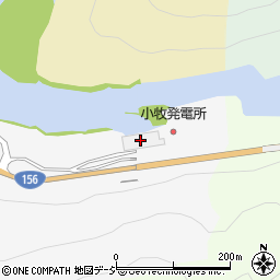 関西電力株式会社　小牧発電所小牧ダム周辺の地図
