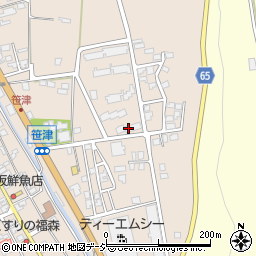 市営住宅笹津団地１号棟周辺の地図