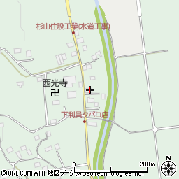 茨城県常陸太田市下利員町980-1周辺の地図
