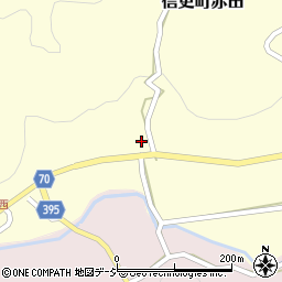 長野県長野市信更町赤田636周辺の地図