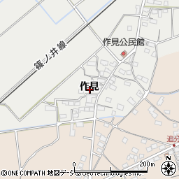 長野県長野市篠ノ井二ツ柳作見周辺の地図