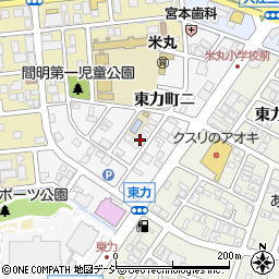 石川県金沢市東力町ニ209周辺の地図