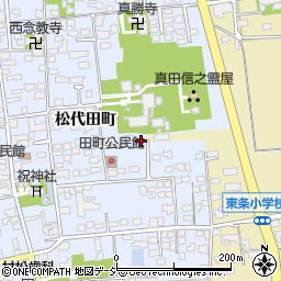 長野県長野市松代町松代田町周辺の地図