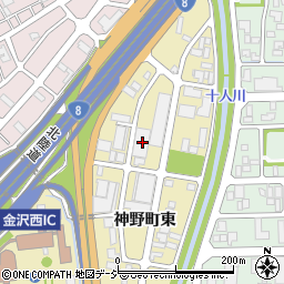 石川県金沢市神野町東90周辺の地図