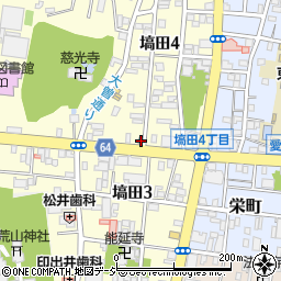 宇都宮塙田町郵便局周辺の地図