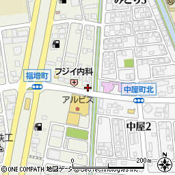 石川県金沢市福増町北1387周辺の地図