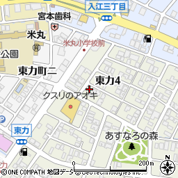 石川県金沢市東力4丁目115周辺の地図