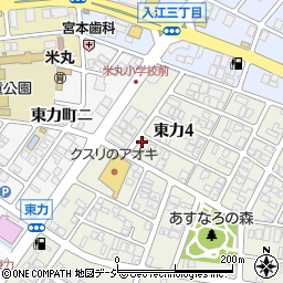 石川県金沢市東力4丁目115-1周辺の地図