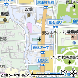 東横ＩＮＮ金沢兼六園香林坊周辺の地図