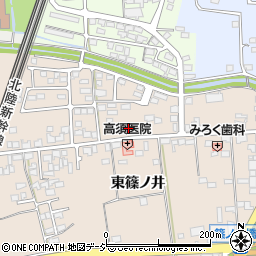 東篠ノ井公民館周辺の地図