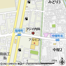 石川県金沢市福増町北1385-2周辺の地図